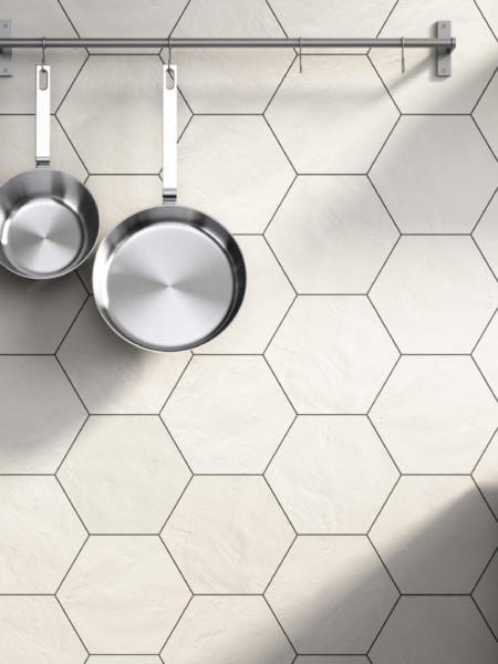 #4 Allora Floor & Wall Tile in Solid White